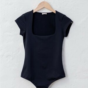 Free People Black Shapewear Bodysuit